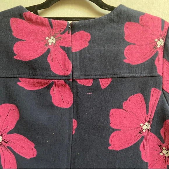 Lela Rose Floral Print Jacquard Cotton Tunic Dress size 8 - Picture 4 of 12